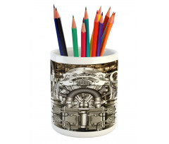 Bike Engine Cars Photo Pencil Pen Holder