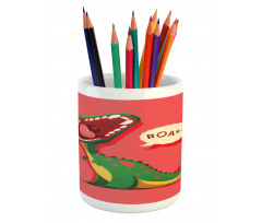 Cartoon Prehistoric Pencil Pen Holder