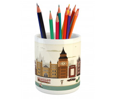 Travel Scenery Big Ben Pencil Pen Holder