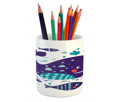 Ocean Cartoon Big Fish Pencil Pen Holder