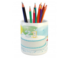 Colorful Ballons Pencil Pen Holder