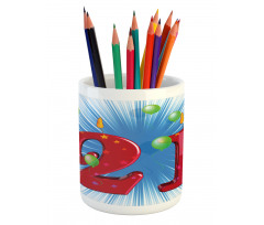 Abstract Balloons Pencil Pen Holder