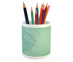 Mixed Leaves Botanical Pencil Pen Holder