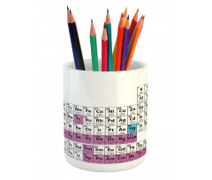 Colorful Science Pencil Pen Holder