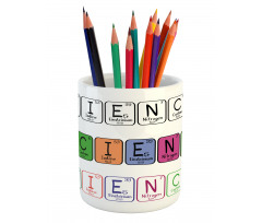 Science Letters Pencil Pen Holder