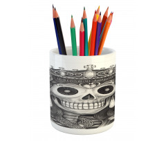 Dead Queen Folk Flowers Pencil Pen Holder