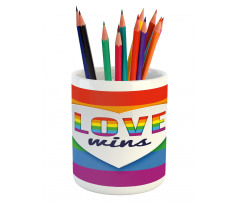 LGBT Pride Love Wins Pencil Pen Holder