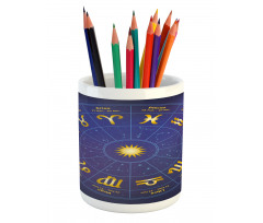 Horoscope Birth Dates Pencil Pen Holder