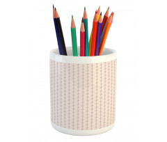 Stripe Sketch Heart Pencil Pen Holder