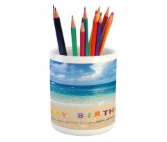 Happy Birthday Sign Pencil Pen Holder