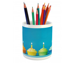 Cupcakes Party Food Pencil Pen Holder