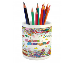 Colorful Cartoon Party Pencil Pen Holder