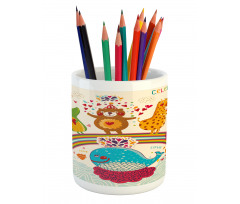 Rainbow Birthday Pencil Pen Holder