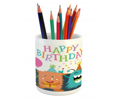 Monster Birthday Pencil Pen Holder