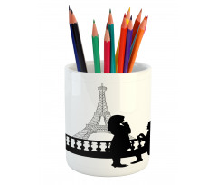 Paris City Lovers Pencil Pen Holder