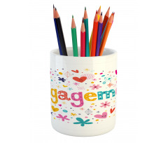 Engagement Party Pencil Pen Holder