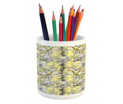 Floral Swirl Pencil Pen Holder