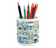 Mosaic Azulejo Pencil Pen Holder