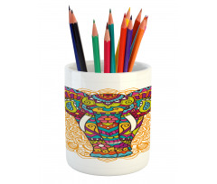 Ethnic Animal Pencil Pen Holder