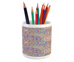 Colorful Mandala Paisley Pencil Pen Holder