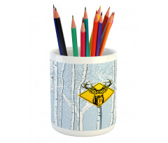 Attention Deer Pencil Pen Holder