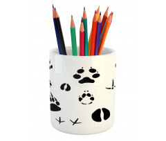 Wildlife Animal Footprints Pencil Pen Holder