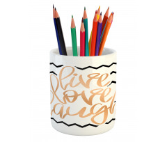 Chevron Art Pencil Pen Holder