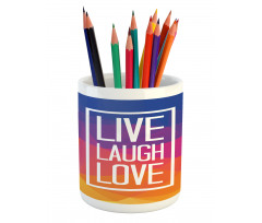 Famous Slogan Pencil Pen Holder