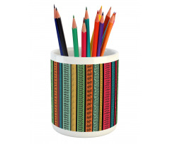 Native Borders Pencil Pen Holder