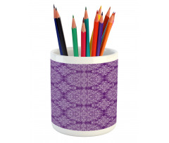 Swirl Floral Branch Pencil Pen Holder