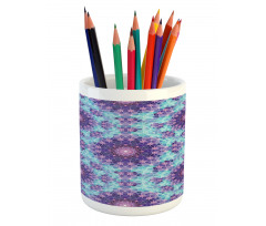 Mosaic Fractal Pencil Pen Holder