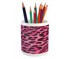 Vibrant Leopard Skin Pencil Pen Holder