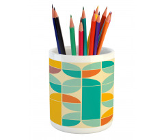 Funky Mosaic Forms Pencil Pen Holder