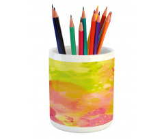 Spring Yard Watercolors Pencil Pen Holder