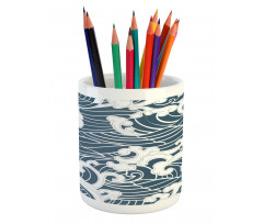 River Storm Retro Pencil Pen Holder