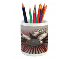 Ball Crash Pins Pencil Pen Holder