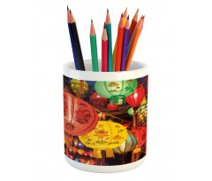 New Year Pencil Pen Holder