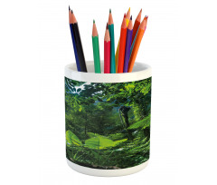 Green Untouched Nature Pencil Pen Holder