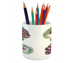 Vegetables Diet Food Pencil Pen Holder