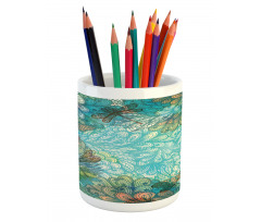 Fantasy Flowers Mix Pencil Pen Holder