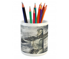 Stormy Dramatic Cloudscape Pencil Pen Holder