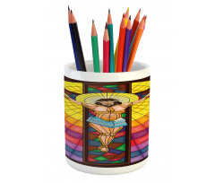 Illustration of a Scene Pencil Pen Holder