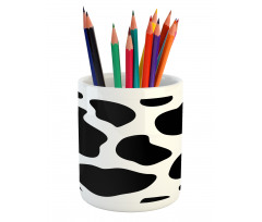 White Cow Hide Barn Pencil Pen Holder