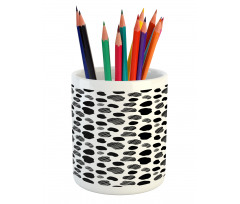 Black and White Dots Pencil Pen Holder