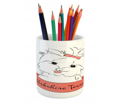 Puppy Hair Buckle Pencil Pen Holder