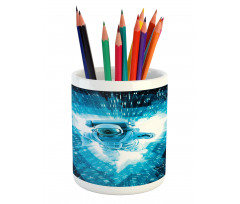 Space Man Diving Pencil Pen Holder