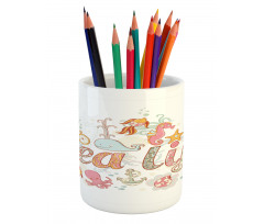 Marine Life Theme Pencil Pen Holder