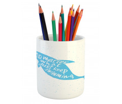 Hand Drawn Sea Mammal Pencil Pen Holder