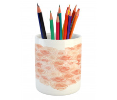 Heart Shaped Blossoms Pencil Pen Holder