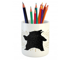 Sketch Art Tribal Pencil Pen Holder